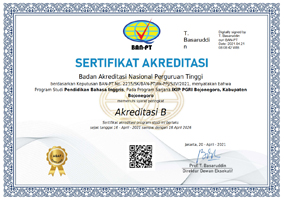 sertifikat akreditasi bahasa inggris