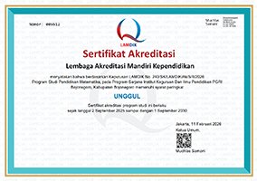 sertifikat akreditasi matematika